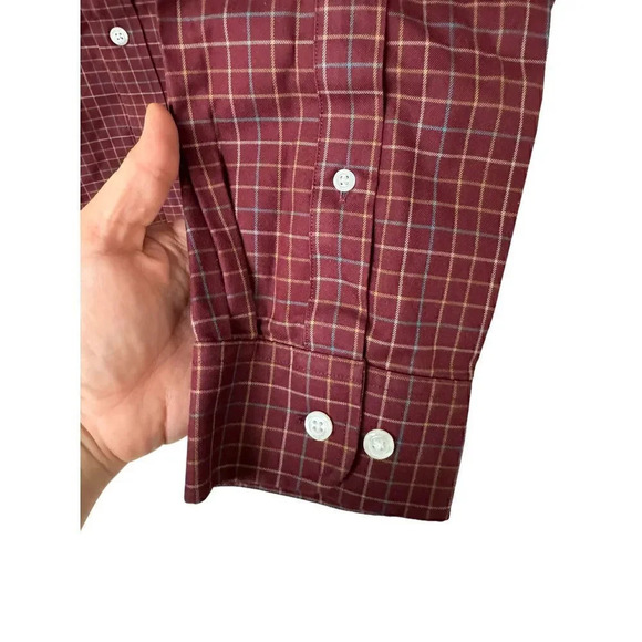 NWOT‎ Duluth Trading Shirt Men's Plaid Long Sleeve Button Down  Size X-Large Red - Picture 5 of 6